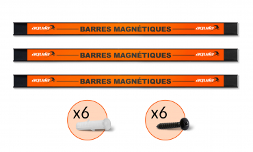 Navaris 2x barre magnétique pour outils - Baguette aimantée accroche murale  divers outils - Rangement outillage maison garage atelier 61 x 4 cm :  : Bricolage