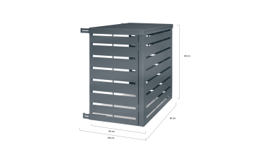 Cache clim extérieur gris