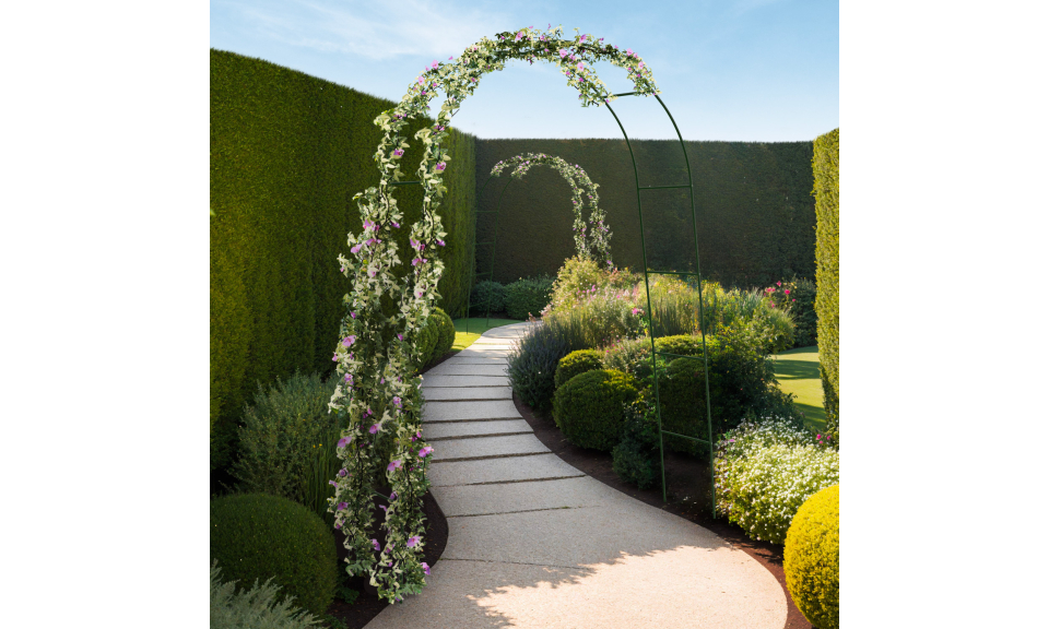 Arches de jardin arrondies 235cm - lot de 2