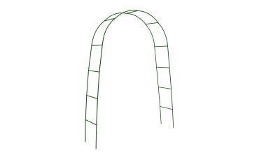 Arches de jardin arrondies 235cm - lot de 2