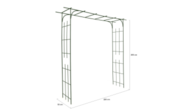 Arche de jardin rectangulaire 200cm