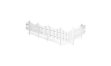 Bordurettes plastique souple blanches x10