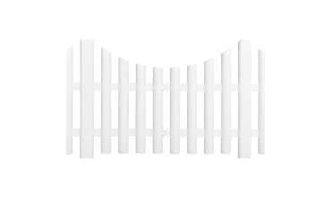 Bordurettes plastique souple blanches x10