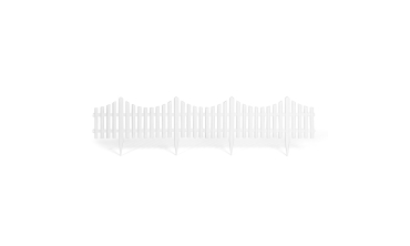 Bordurettes plastique souple blanches x10