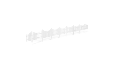Bordurettes plastique souple blanches x10