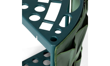 Rack d'angle pour outils de jardin