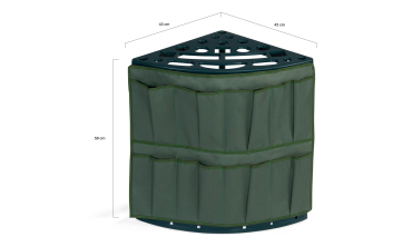 Rack d'angle pour outils de jardin