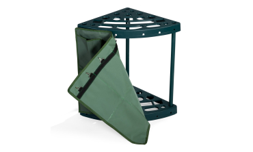 Rack d'angle pour outils de jardin