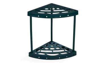 Rack d'angle pour outils de jardin