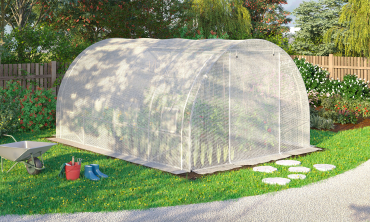 Serre tunnel blanche 3x4m toutes saisons