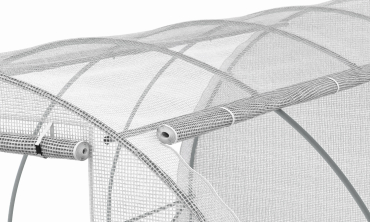 Serre tunnel blanche 3x4m toutes saisons