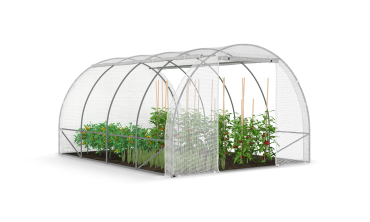 Serre tunnel blanche 3x4m toutes saisons