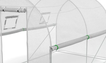 Serre tunnel blanche 3x2m toutes saisons