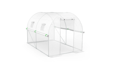 Serre tunnel blanche 3x2m toutes saisons