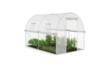 Serre tunnel blanche 3x2m toutes saisons