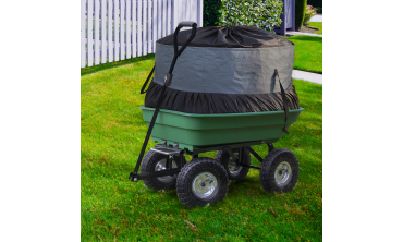 Chariot de jardin benne inclinable + sac 250L