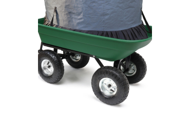 Chariot de jardin benne inclinable + sac 250L