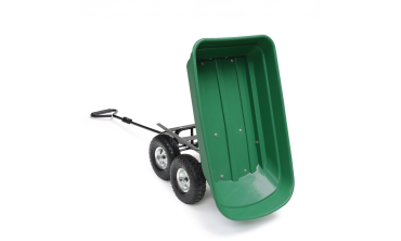 Chariot de jardin benne inclinable + sac 250L
