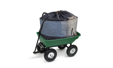 Chariot de jardin benne inclinable + sac 250L