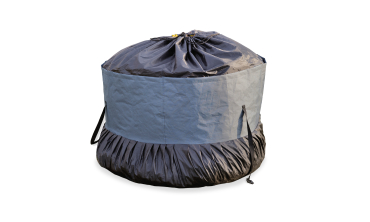 Chariot de jardin benne inclinable + sac 250L