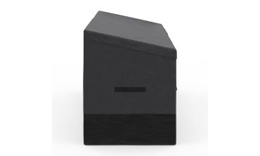 Coffre de rangement pour extérieur gris anthracite avec bâche 600L