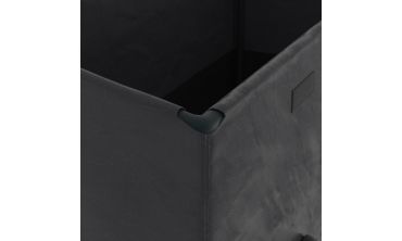 Coffre de rangement pour extérieur gris anthracite avec bâche 600L