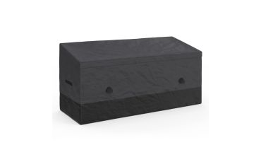 Coffre de rangement pour extérieur gris anthracite avec bâche 600L