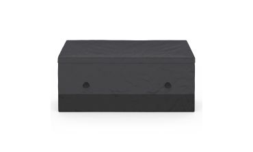 Coffre de rangement pour extérieur gris anthracite avec bâche 600L