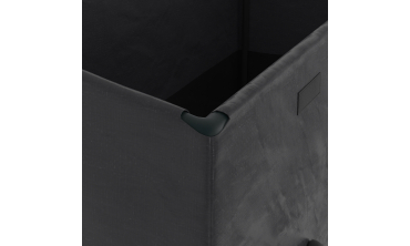 Coffre de rangement pour extérieur gris anthracite avec bâche 600L