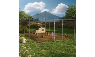 Volière grillagée 18m² - 6x3m