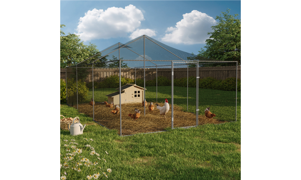 Volière grillagée 18m² - 6x3m Volière grillagée 18m² - 6x3m