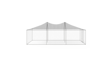 Volière grillagée 18m² - 6x3m