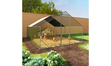 Enclos grillagé pour poules 12m² - 3x4m