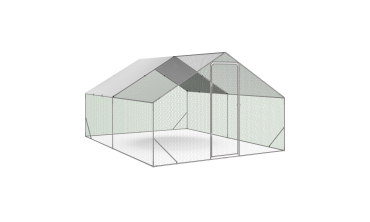 Enclos grillagé pour poules 12m² - 3x4m Enclos grillagé pour poules 12m² - 3x4m