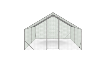 Enclos grillagé pour poules 12m² - 3x4m Enclos grillagé pour poules 12m² - 3x4m
