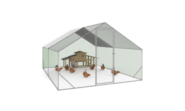 Enclos grillagé pour poules 12m² - 3x4m Enclos grillagé pour poules 12m² - 3x4m