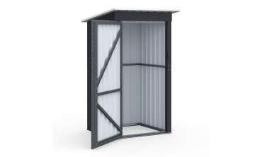 Abri de jardin en métal gris Bogota 160cm