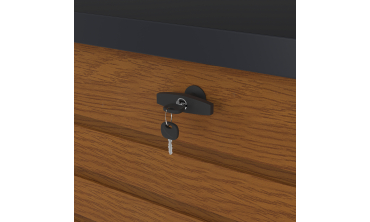 Coffre de jardin métal effet bois 600L