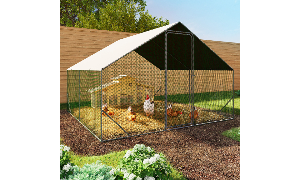 Enclos grillagé pour poules 9m² - 3x3m