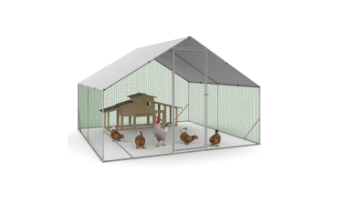 Enclos grillagé pour poules 9m² - 3x3m