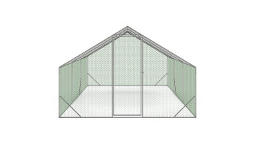 Enclos grillagé pour poules 18m² - 3x6m