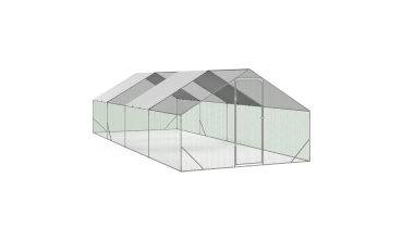 Enclos grillagé pour poules 24m² - 3x8m