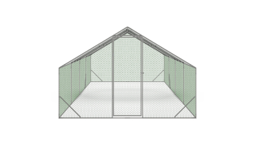 Enclos grillagé pour poules 24m² - 3x8m