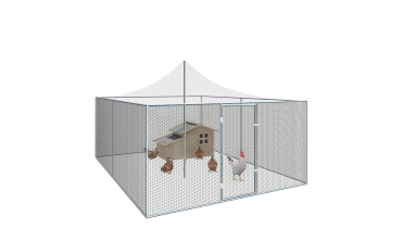 Volière grillagée 12m² - 3x4m