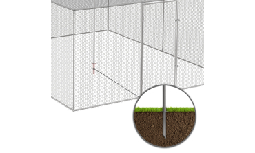 Volière grillagée 12m² - 3x4m