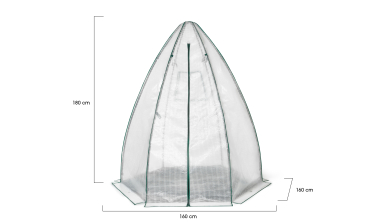 Serre d'hivernage Teepee 160x160x180cm