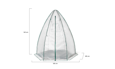 Serre d'hivernage Teepee 140x140x160cm
