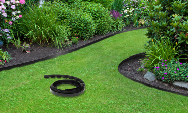 Bordurette 10m pour parterre en plastique noir