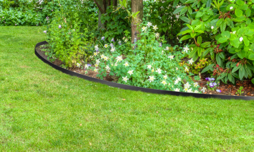 Bordurette 10m pour parterre en plastique noir