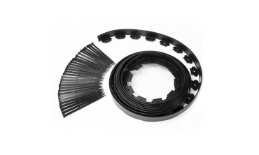 Bordurette 10m pour parterre en plastique noir